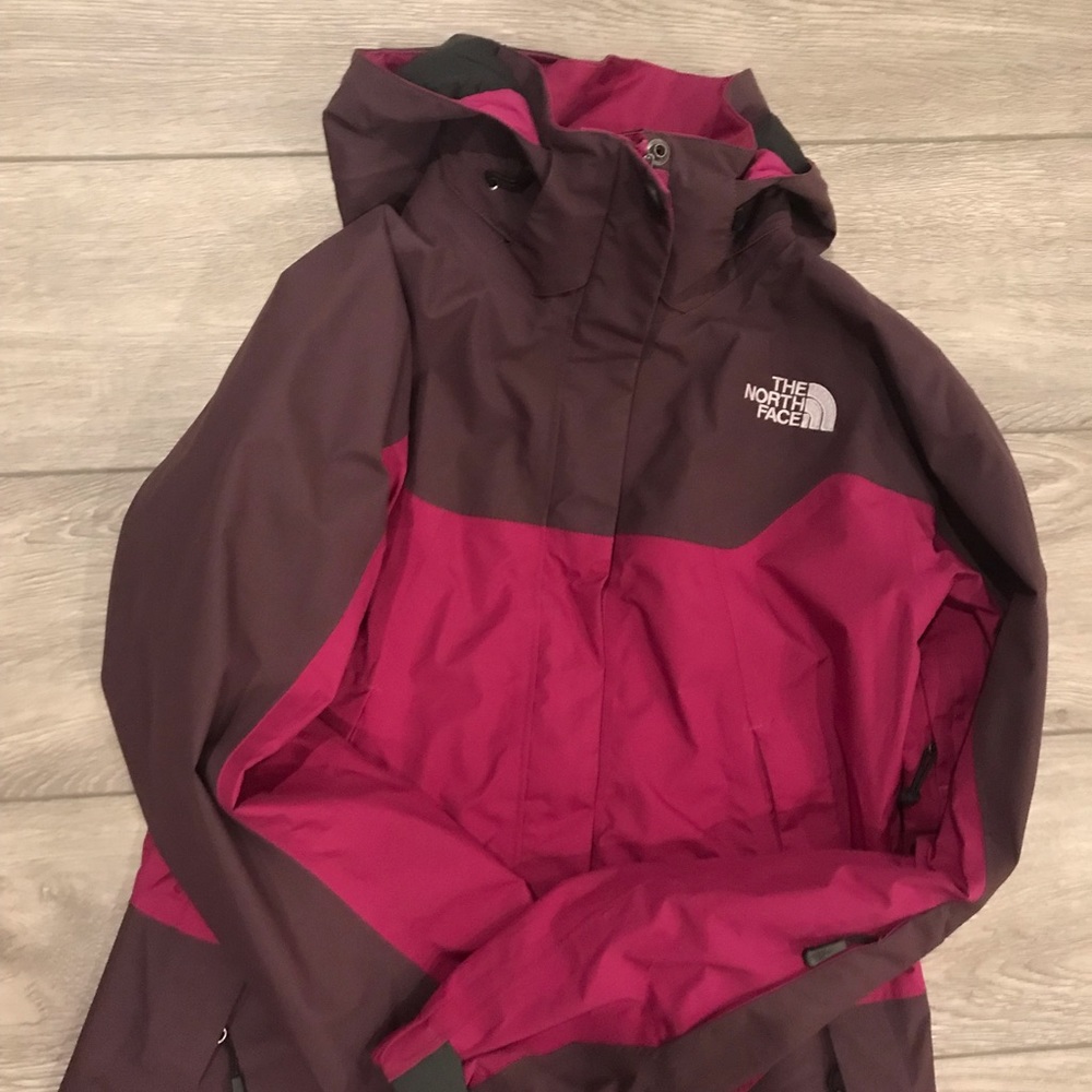Womens north face rain coat